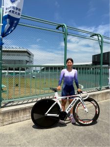 インターハイ女子ケイリンで8位入賞した八木悠里さん