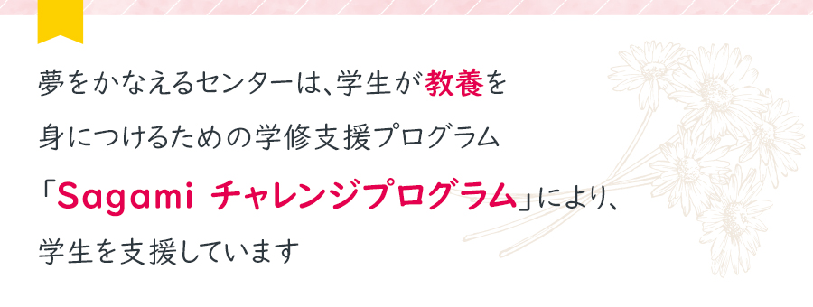 夢をかなえるセンター 本学の特徴 相模女子大学 相模女子大学短期