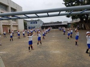 外練習スタート