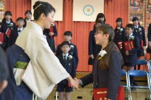 笹野先生と握手