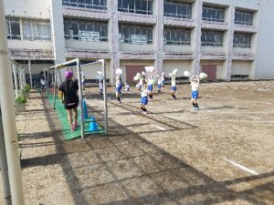 朝練習スタート