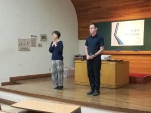 先生のあいさつ